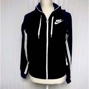 Nike Black White  Cropped Sweatshirt Women's Small